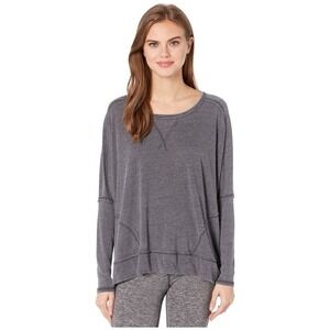 FP Movement ACTIVATE Gray Burnout Oversized Dolman Sleeve‎ Top with Pockets